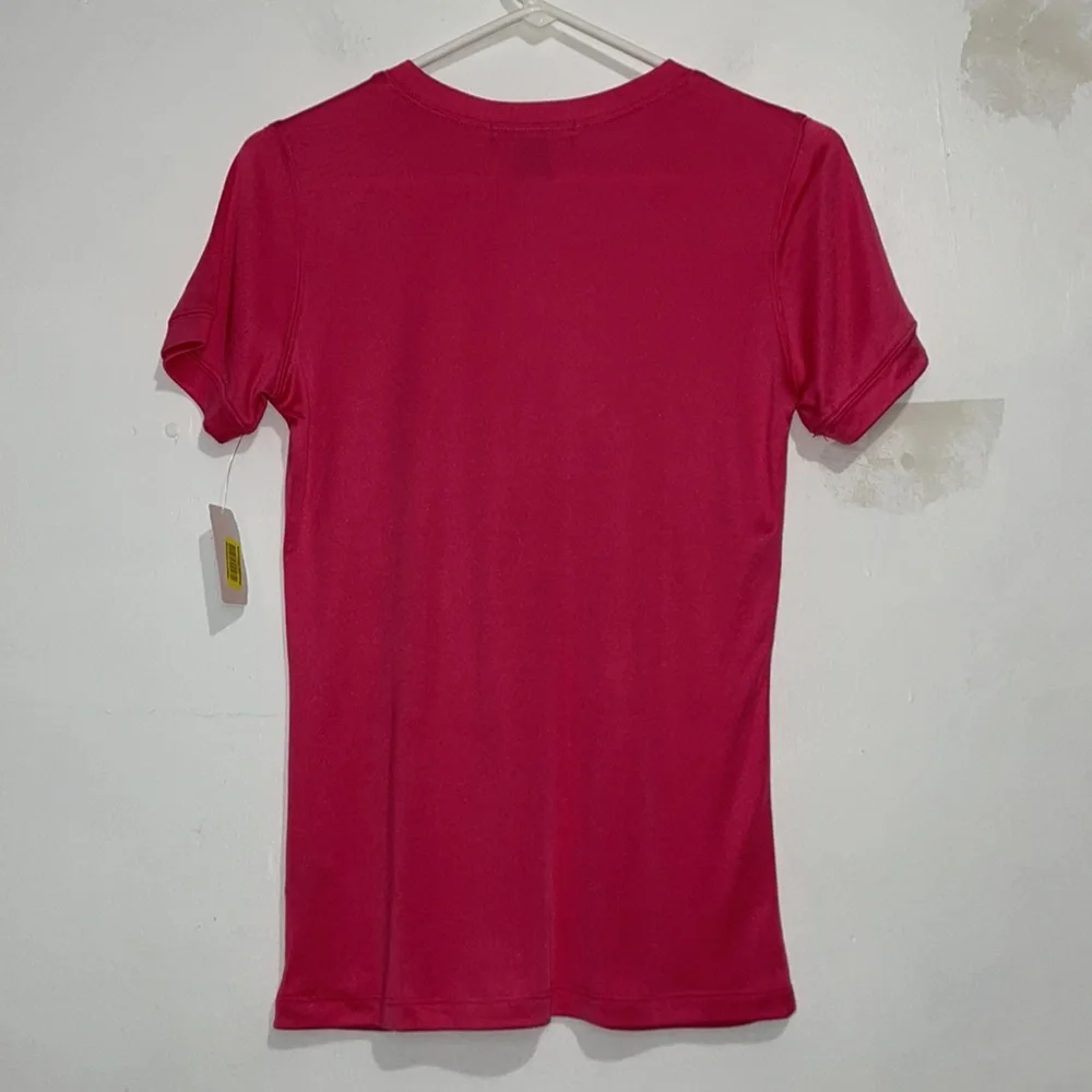 NWT Size M Louben Pink Short Sleeve Blouse - Picture 4 of 4